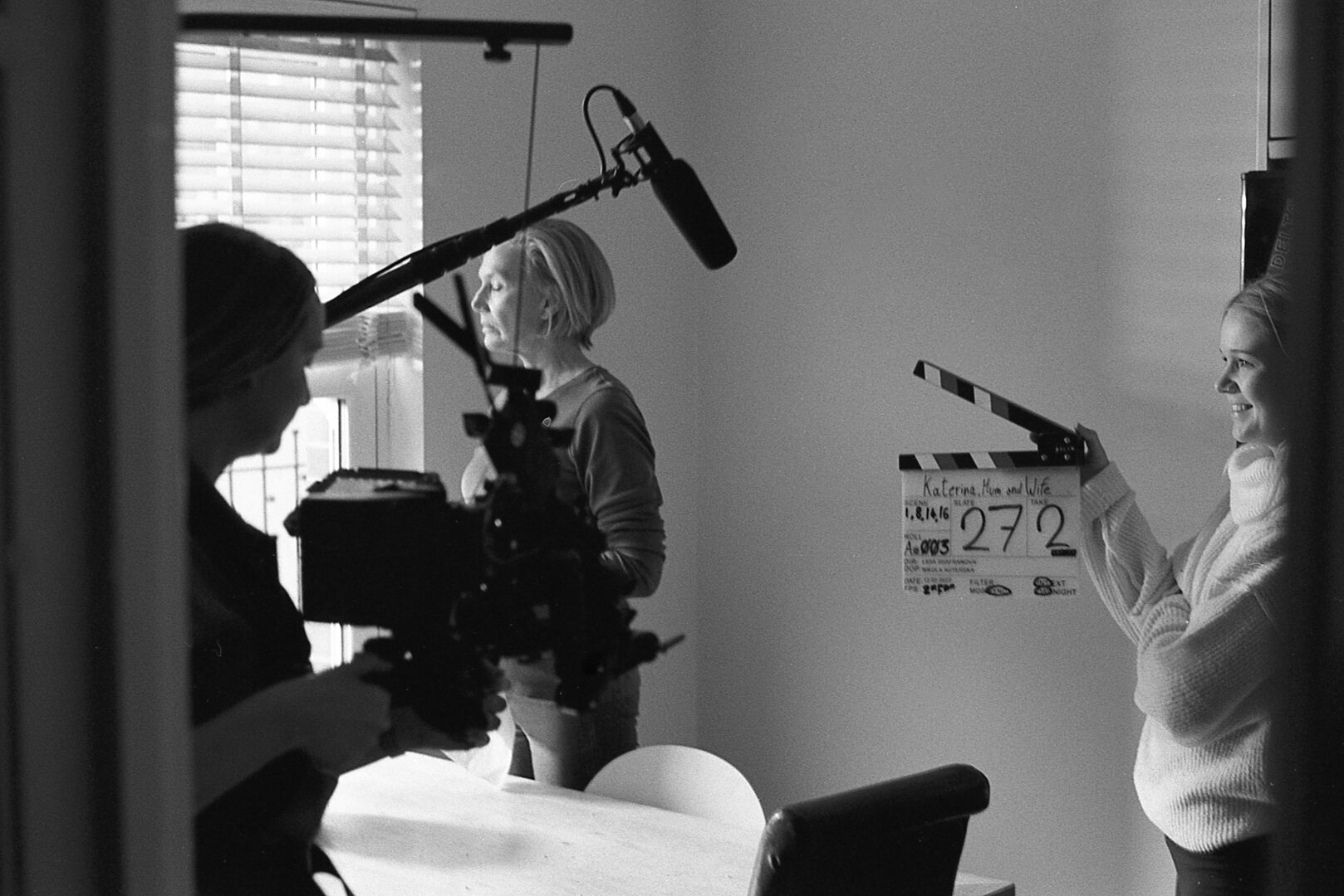 Behind the scenes of the short film "Katerina, Mum and Wife" (2023)
